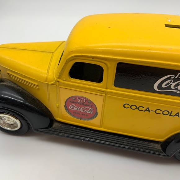 Vintage ERTL Coca-Cola 50th Anniversary 1930s Coke Promo Coin Bank Missing Key - Picture 8 of 13